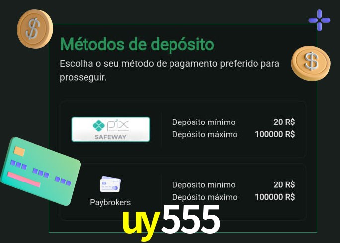 O cassino uy555 oferece uma grande variedade de métodos de pagamento